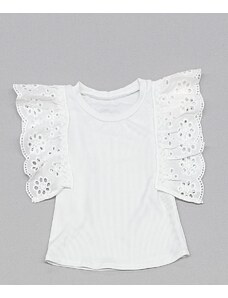 made in Italy Dívčí módní letní triko 2359 bílé