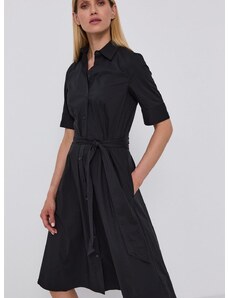 Šaty Lauren Ralph Lauren černá barva, mini, áčkové