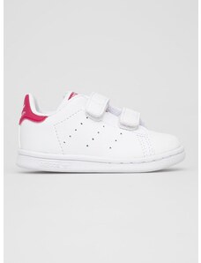 Dětské boty adidas Originals Stan Smith CF I FX7538 bílá barva