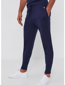 Kalhoty Polo Ralph Lauren pánské, tmavomodrá barva, hladké, 714844763002