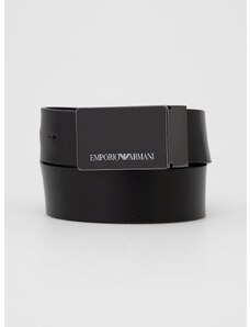Kožený pásek Emporio Armani pánský, černá barva, Y4S427 YTU7J