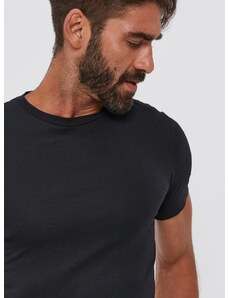 Tričko Polo Ralph Lauren (2-pack) pánské, černá barva, hladké, 714835960001