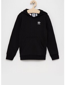 Dětská mikina adidas Originals H32352 černá barva, hladká