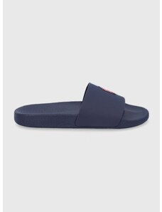 Pantofle Polo Ralph Lauren pánské, tmavomodrá barva