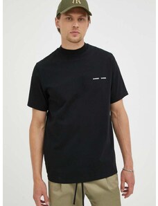 Bavlněné tričko Samsoe Samsoe Norsbro černá barva, M20300010