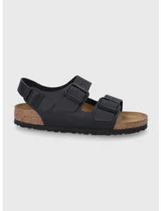 Kožené sandály Birkenstock Milano dámské, černá barva, 34193.Milano-Black