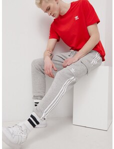 Kalhoty adidas Originals Adicolor pánské, šedá barva, hladké, HG4827-MGREYH