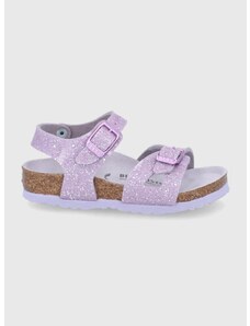 Dětské sandály Birkenstock fialová barva