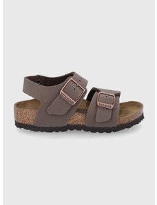 Dětské sandály Birkenstock hnědá barva