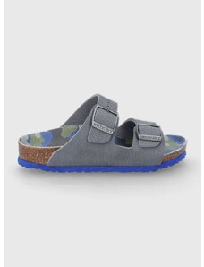 Dětské pantofle Birkenstock šedá barva