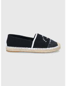 Espadrilky Karl Lagerfeld Kamini černá barva