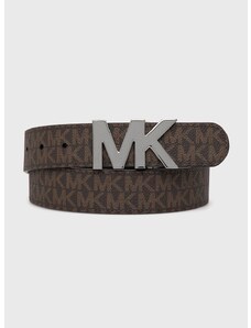 Oboustranný kožený pásek Michael Kors pánský, černá barva