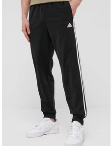 Kalhoty adidas H46105 pánské, černá barva, s aplikací, H46105