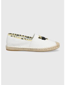 Espadrilky Karl Lagerfeld KAMINI bílá barva, KL80117L