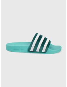 Pantofle adidas Originals Adilette GX3371 dámské, tyrkysová barva, GX3371-MNRS/WHT