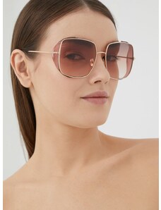 Sluneční brýle Tom Ford dámské, zlatá barva