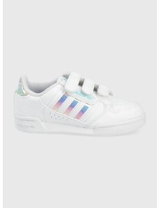 Dětské sneakers boty adidas Originals Continental 80 GZ3257 bílá barva
