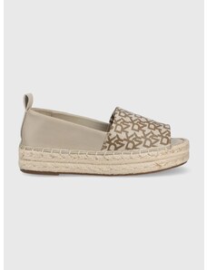 Espadrilky Dkny Magan béžová barva, na platformě