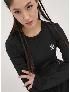 Tričko s dlouhým rukávem adidas Originals Always Original HF2084 dámský, černá barva, HF2084-BLACK