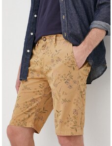 Bavlněné šortky Pepe Jeans Mc Queen Short Garden pánské, béžová barva