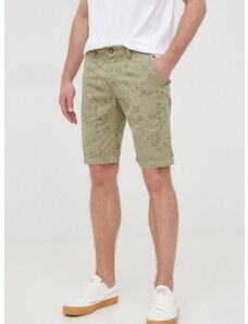 Bavlněné šortky Pepe Jeans Mc Queen Short Garden pánské, zelená barva