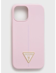 Obal na telefon Guess Iphone 13 Mini 5,4 růžová barva