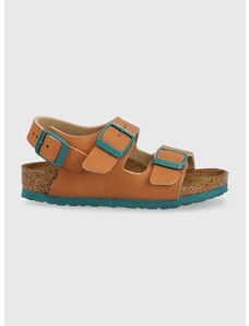 Dětské sandály Birkenstock hnědá barva