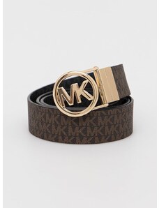 Oboustranný pásek MICHAEL Michael Kors dámský, hnědá barva