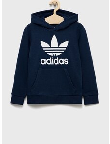 Dětská mikina adidas Originals tmavomodrá barva, s potiskem