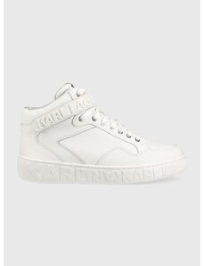 Kožené sneakers boty Karl Lagerfeld Kupsole Iii bílá barva