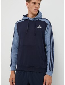 Mikina adidas pánská, tmavomodrá barva, hladká