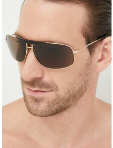 Sluneční brýle Tommy Hilfiger pánské, zlatá barva