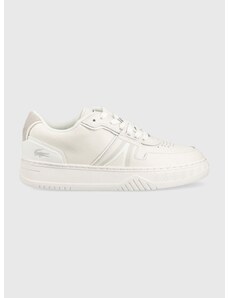 Kožené sneakers boty Lacoste L001 bílá barva