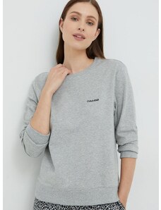 Tričko s dlouhým rukávem Calvin Klein Underwear šedá barva