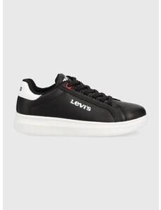 Dětské sneakers boty Levi's černá barva