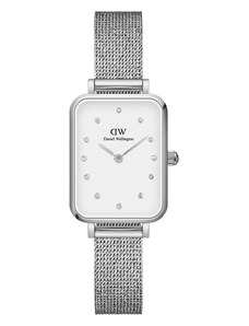 Hodinky Daniel Wellington Quadro 20x26 stříbrná barva