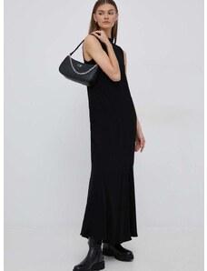 Šaty Calvin Klein černá barva, maxi