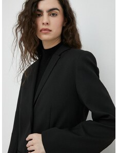 Blazer s příměsí vlny By Malene Birger černá barva,