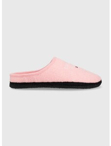 Dětské papuče Tommy Hilfiger růžová barva
