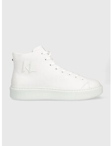 Kožené sneakers boty Karl Lagerfeld KL52265 MAXI KUP bílá barva