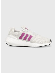 Dětské boty adidas Originals Swift Run šedá barva