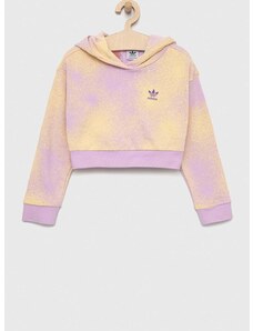 Dětská mikina adidas Originals s kapucí, vzorovaná