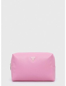kosmetická taška Guess růžová barva