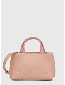 kabelka Calvin Klein růžová barva