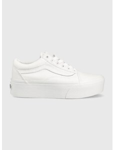 Tenisky Vans Old Skool Stackform dámské, černá barva, VN0A7Q5MW001-WHITE