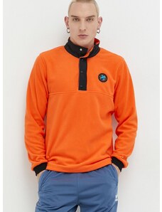 Mikina adidas Originals pánská, oranžová barva, s aplikací