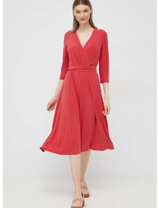 Šaty Lauren Ralph Lauren červená barva, mini, 250769904