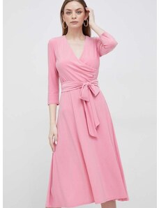 Šaty Lauren Ralph Lauren růžová barva, mini, 250769904