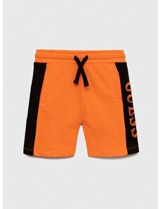 Dětské kraťasy Guess oranžová barva, nastavitelný pas