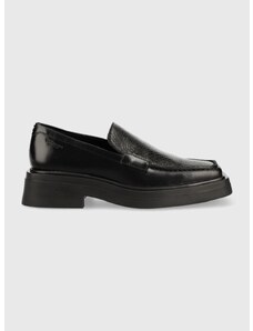 Kožené mokasíny Vagabond Shoemakers EYRA dámské, černá barva, na plochém podpatku, 5350.214.20